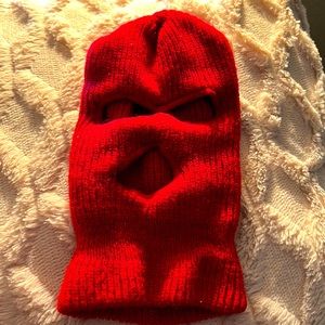 Cherry Red Ski Mask